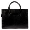Kožená dámská business taška do ruky Florence no. 1028 černá na formát A4
