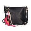 Malá/střední kožená crossbody kabelka LUKA no. 110 černá
