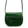 Malá kožená crossbody kabelka no. 46 tmavězelená