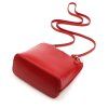 Kožená crossbody kabelka no. 55 červená