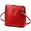 Kožená crossbody kabelka no. 55 červená