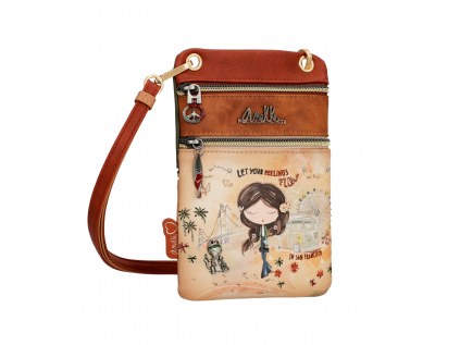 Anekke malá crossbody taška Peace & Love Camel