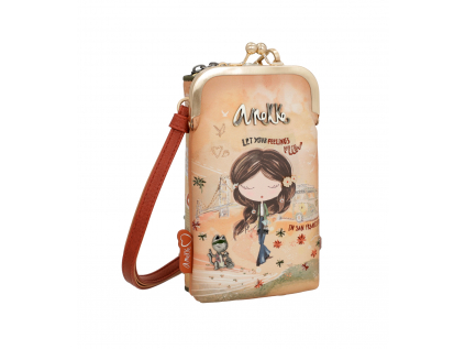 Anekke mini crossbody s peněženkou Peace & Love Camel