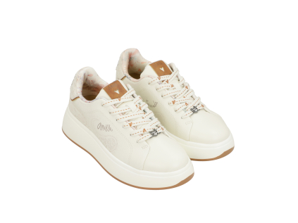Anekke dámské kožené boty Sneakers Peace & Love White