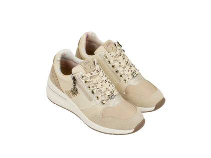 Anekke dámské kožené boty Sneakers Peace & Love Wedge