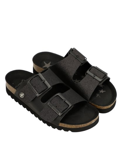 Anekke dámske kožené bio sandále Black