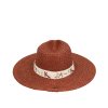 Anekke dámsky slamený klobúk Terracotta