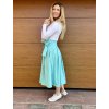 Basic zavinovací Midi sukně - mint