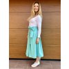 Basic zavinovací Midi sukně - mint