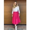 Basic zavinovací Midi sukně - cyklámová