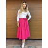 Basic zavinovací Midi sukně - cyklámová