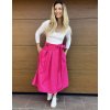 Basic zavinovací Midi sukně - cyklámová