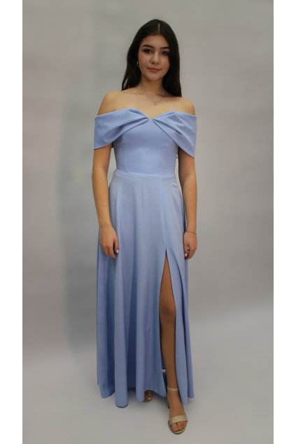 Světle modré šněrovací šaty