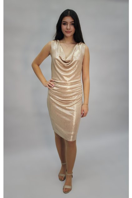 Zlaté společenské šaty