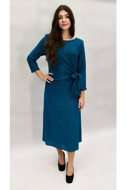 Zelené třpytivé šaty