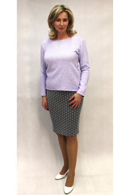 Pouzdrová sukně šedá