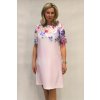 Šaty s květinovou bordurou
