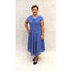 Kolové modré šaty