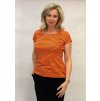 Oranžové triko s proužky