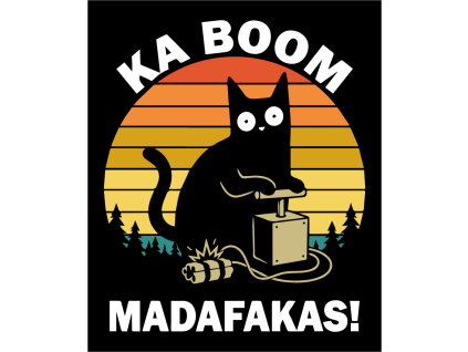 Samolepka KaBoom KOČKA 6 cm