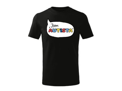 jsem autista black Kreslicí plátno 1