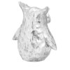 Velká stříbrná keramická sova 02