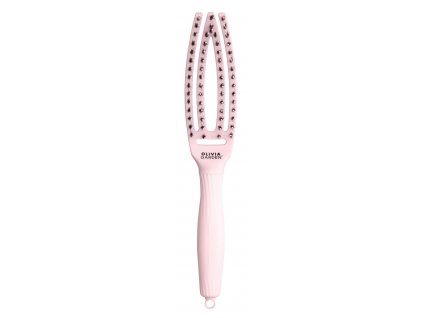 7983 1 olivia garden finger brush masazna 4 radova kefa na vlasy diviak nylon pastel pink