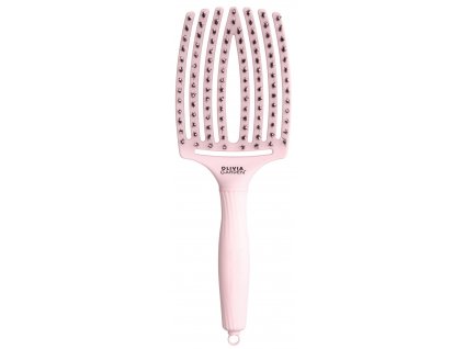 7986 olivia garden finger brush masazna 8 radova kefa na vlasy diviak nylon pastel pink