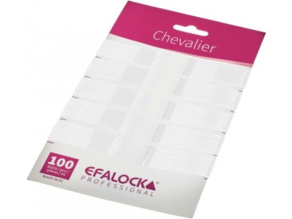 EFALOCK sponky Chevalier rovné 100 ks biele 5 cm