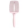 OLIVIA GARDEN Finger Brush masážna 8 radová kefa na vlasy diviak / nylon Pastel Pink