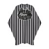 9828 the shave factory premium stripes barber cape 150x160 cm