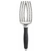 9870 olivia garden finger brush kefa na vlasy masazna 6 radova stredna silver