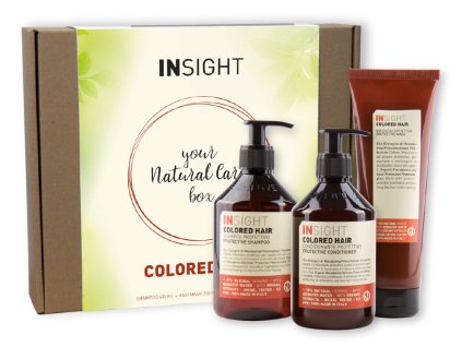 1652 sada insight colored hair sampon 400 ml kondicioner 400 ml maska 250 ml darkovy box