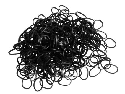 5376 gumicky silikonove cerne 500 ks 2555b