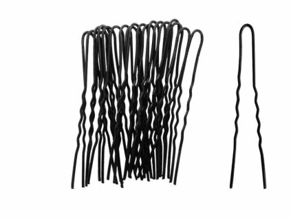 Vlásenka 4,5cm slabá černá 20ks / 452b