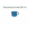 Modrý polymerový hrnek s vlastním potiskem 200 ml