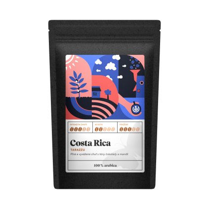 Costa Rica Tarazzu - zrnková káva, čerstvě napražená