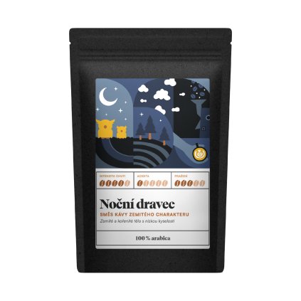Noční dravec - směs kávy