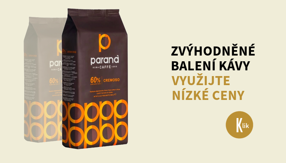 ZVÝHODNĚNÉ BALENÍ KÁVY