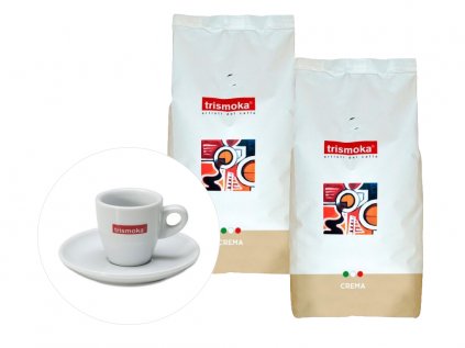 Trismoka Crema + šálek na espresso