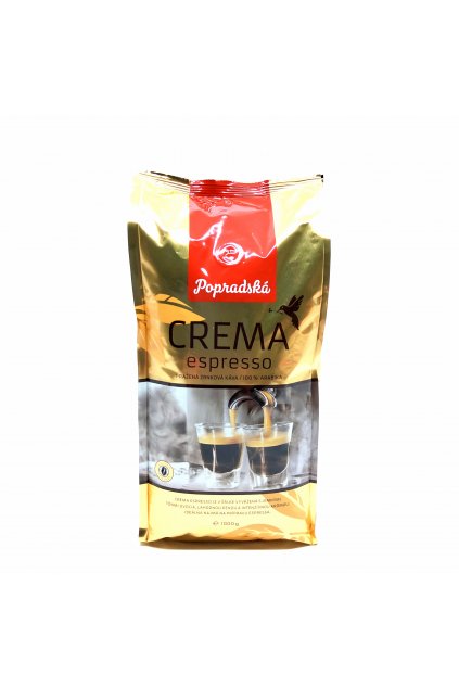 Popradská Crema Espresso zrnková káva 1000 g