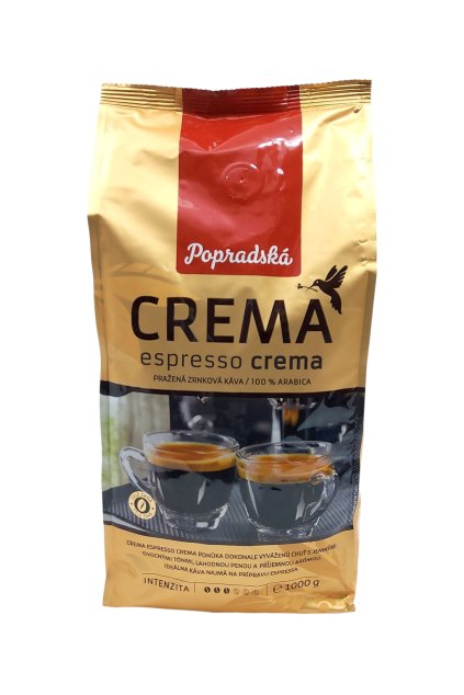 Popradská Crema Espresso zrnková káva 1000 g