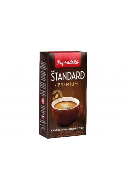Popradská káva Štandard premium pražená mletá káva 250 g