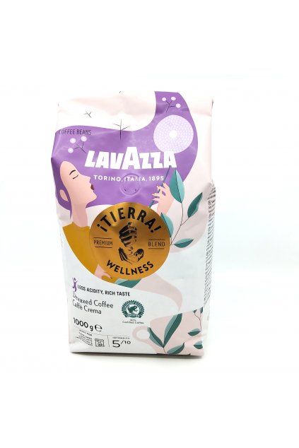 Lavazza Tierra Wellness zrnková káva 1 kg