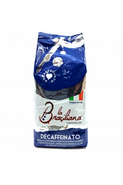 La Brasiliana Decaffeinato zrnková káva 1 kg