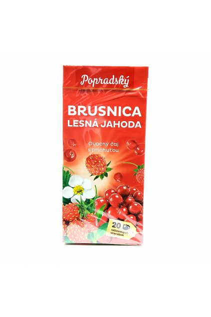Popradský ovocný čaj Brusnica lesná jahoda 40 g