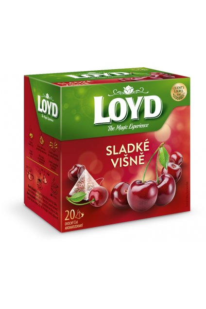 Loyd ovocný čaj aromatizovaný s príchuťou višne 20 x 2 g