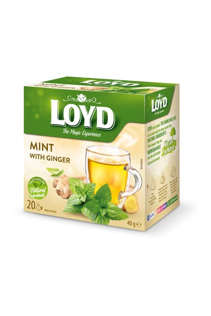 loyd mint with ginger 20 tea bags
