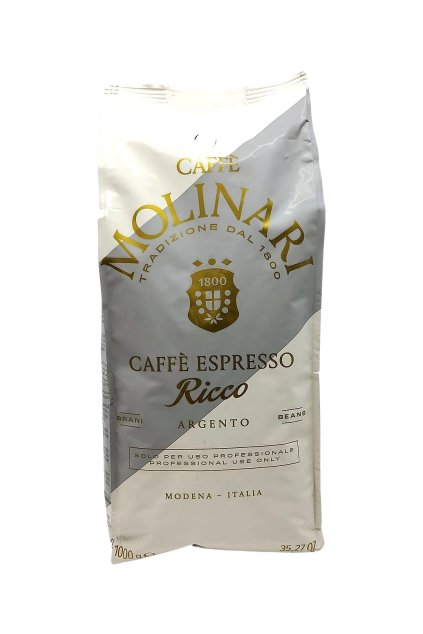 Molinari Caffé Espresso Ricco Argento zrnková káva 1kg