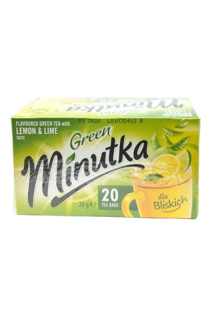 Minutka Zelený čaj s citrónom a limetkou 26 g